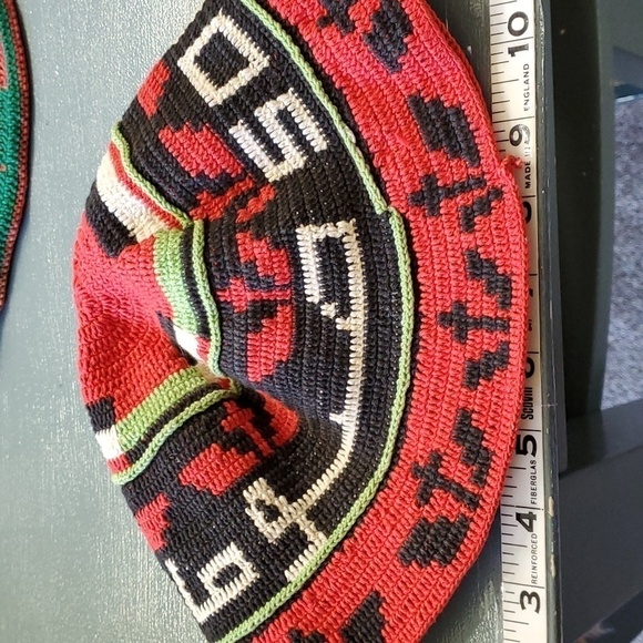 2 crochet hats, very colerfull, ‎ hand made. I would say small to medium. - Picture 10 of 11